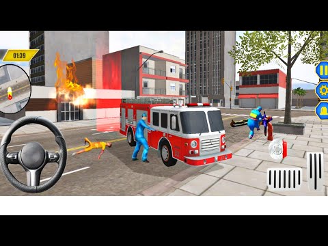 Rescue Fire Truck Simulator 3D - Emergency Firefighter Rescue Game - Android Gameplay #40