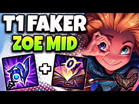 T1 Faker Zoe vs Fizz [ MID ] Korea Grandmaster Patch 13.23 ✅