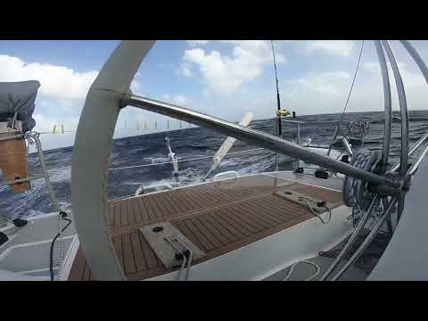 Boreal44-Pilgrim Crossing a breaking wave……