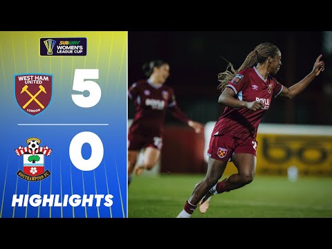 💥 ПЯТИЗВЕЗДОЧНЫЕ «Молотки»! | «Вест Хэм Юнайтед» — «Саутгемптон» | Кубок женской лиги Subway 25/26