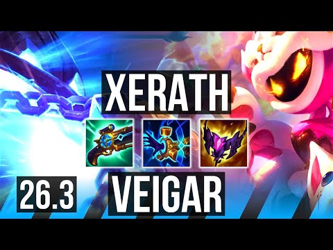 XERATH vs VEIGAR (MID) | Good KDA: 19/1/4, 53K damage | EUW Master | 26.3