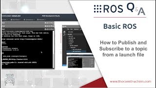 [ROS Q&amp;A] 199 - How to Publish and Subscribe to a topic from a launch file