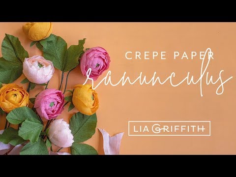 Lia Griffith Crepe Paper - Ranunculus