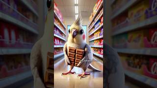 Download lagu Totally Hooked on Chocolate! 🍫🦜🤤 #funny #parrot #cockatiel mp3