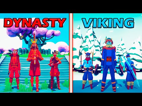 DYNASTY TEAM vs VIKING TEAM - Totally Accurate Battle Simulator | TABS