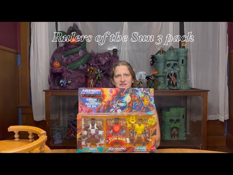 Sun-man Rulers of the  Sun KIKTO, HOLOGRAPHO, ZAP-MAN 3 pack Masters of the Universe Figure Set
