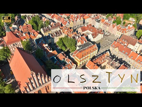 Olsztyn Old Town from Above | Cinematic 4K Drone Tour | Warmia, Poland