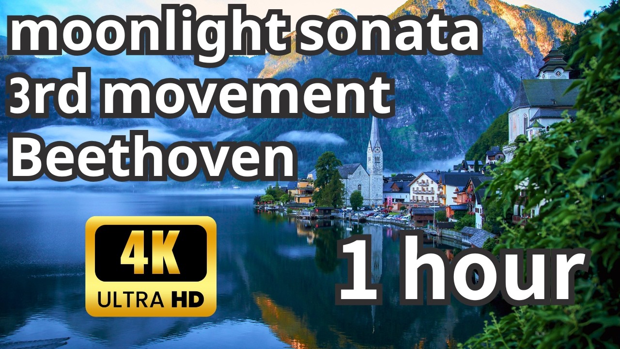 1 Hour of Moonlight Sonata 3rd Movement by Beethoven for Motivation, Intense Focus, Work, Study