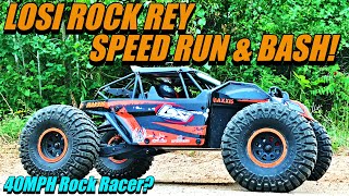 Losi Rock Rey 1/10 Rock Racer Speed Run & Bash