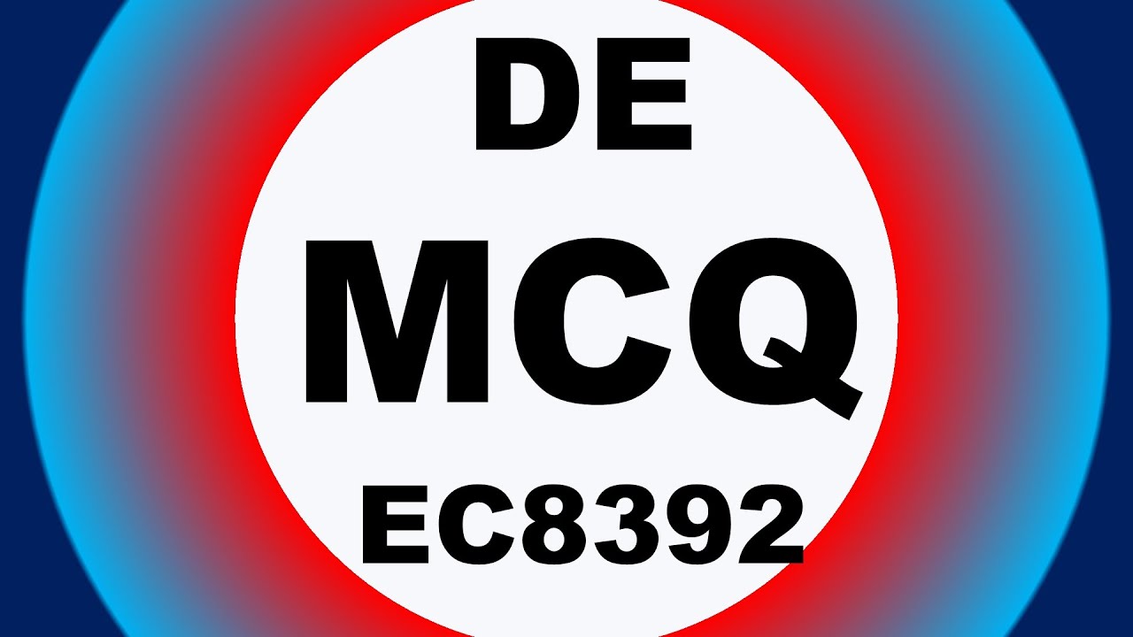 DE | digital electronics mcq questions and answers | ec8392 mcq questions |  CHROMETECH