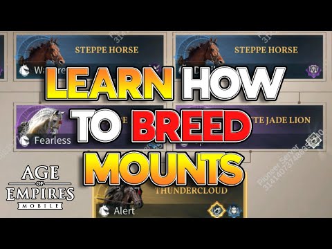 HOW To Make The PERFECT Mount! Age of Empires Mobile