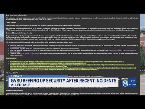 Grand Valley State University increasing security after recent ...
