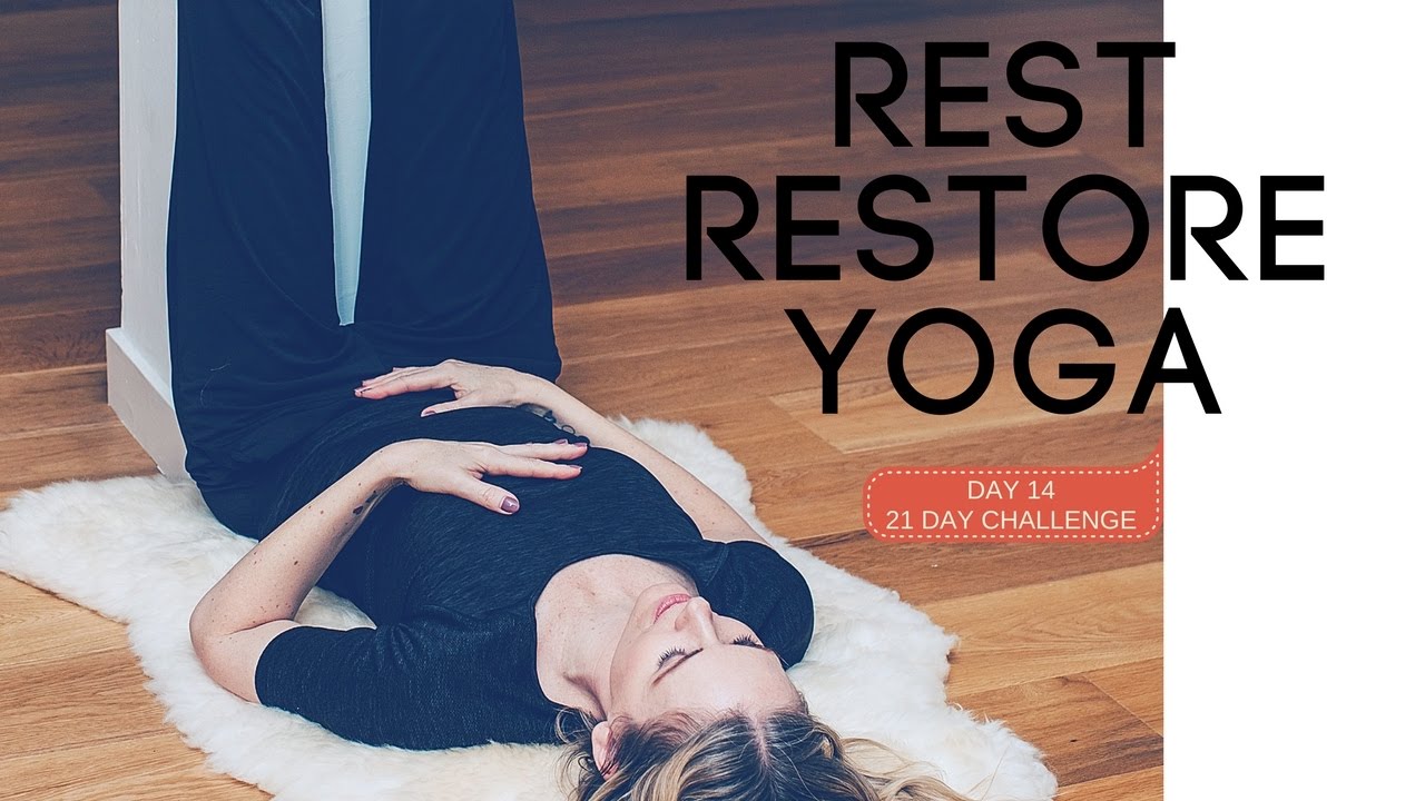 RESTORATIVE YOGA GET MORE ENERGY // 30 min. Day 14 - YouTube