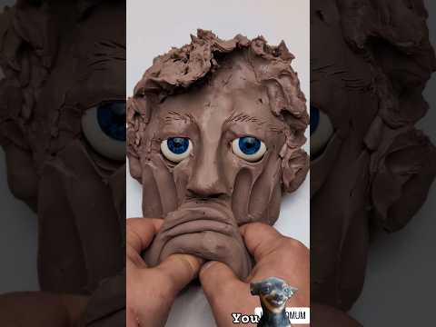 Sculpting Face #clay #face