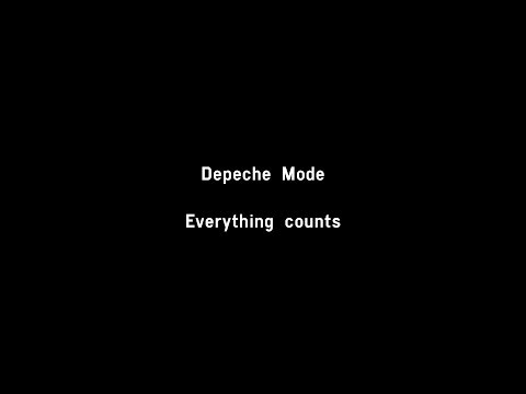 Depeche Mode - Everything Counts (Lyrics)