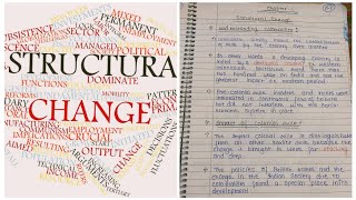 CBSE Notes for Class 12 Sociology chapter no. 1 -Structural Change