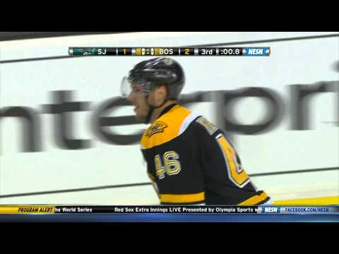 David Krejci beats San Jose with 0.8 seconds left 10/24/13