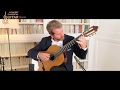 Ludovic Michel plays  Milonga de mis Amores Little Library Concert Tango guitar