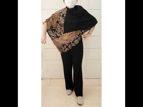 #tutorialouter #reviewponco #reviewouter Tunik Panjang Batik Loose Big Size Ponco Gesyal Jumbo