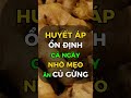 Huyết Áp Ổn ĐInh CẢ Ngày Nhờ Ăn Gừng Theo CÁch Này