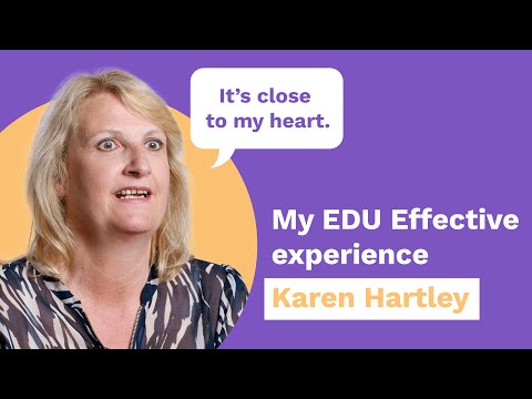 My EDU Effective Experience – Karen Hartley, MBA