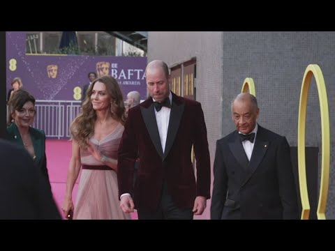 William and Kate arrive at BAFTA Film Awards