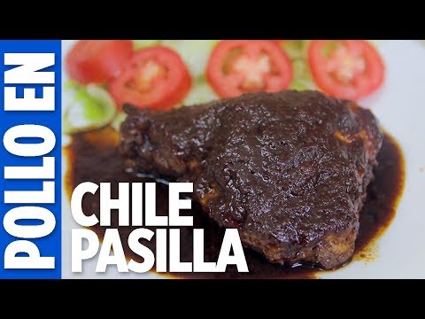 Pollo en salsa de chile pasilla delicioso πππ Las Recetas de Rosy