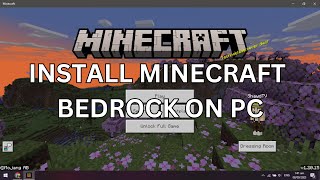 How to Install Minecraft Bedrock Version on your PC #minecraft