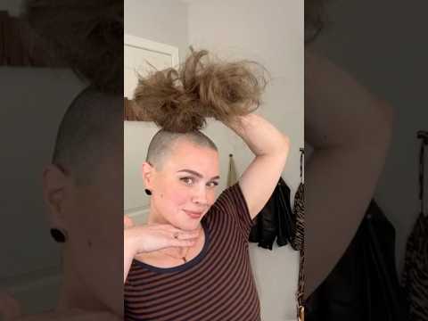 I still can’t believe I did it 😳 #buzzcut #shorts #hairtransformation #beforeandafter #viralshorts