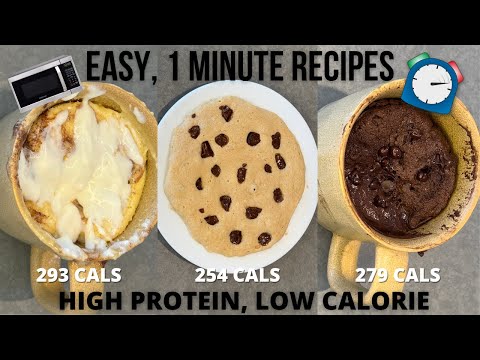 3 High Protein Microwave Recipes (Under 300 Calories!)