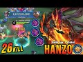 26 Kills Legendary Hanzo Real Monster Jungler Build Top 1 Global Hanzo MLBB