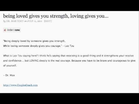 Loving Requires Courage -  True Marriage Requires Courage