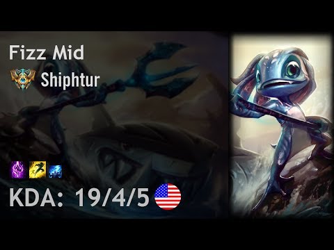 Fizz Mid vs Taliyah - Shiphtur - NA Challenger Patch 7.14