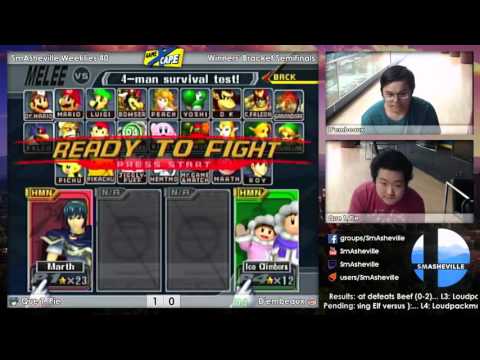 SW40 Winners' Semifinals - Que T. Pie (Marth) vs D'embeaux (Ice Climbers)