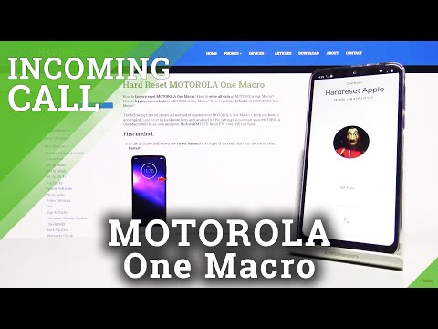 Check Incoming Call Animation in Motorola One Macro – Incoming Call Screen Options