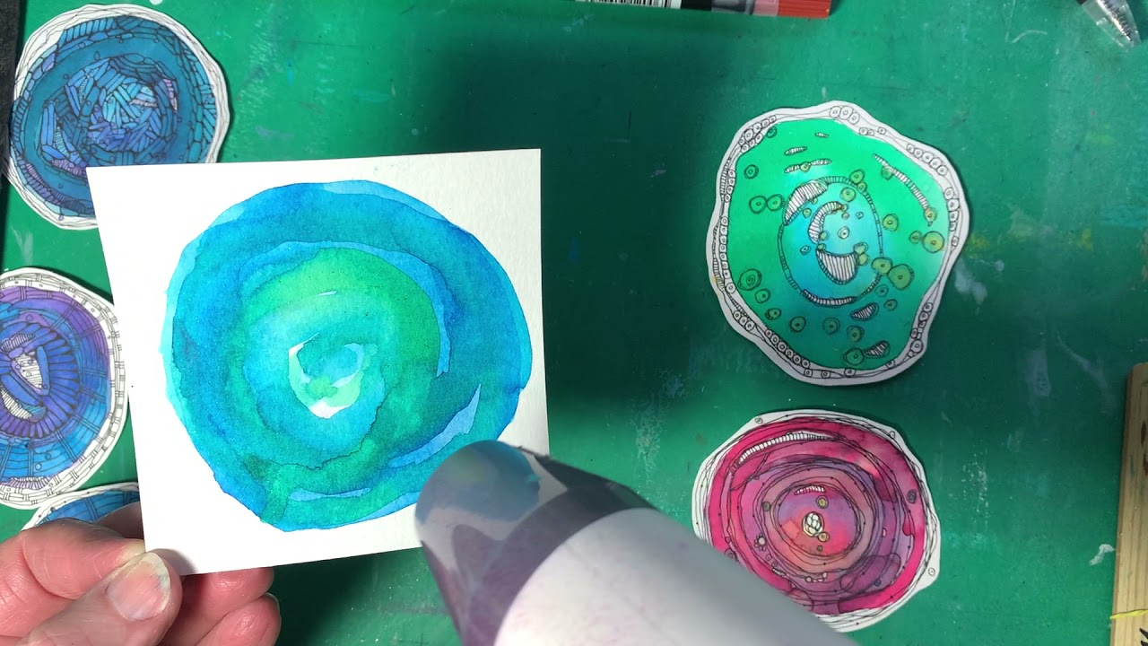 Creating Watercolor Mandalas