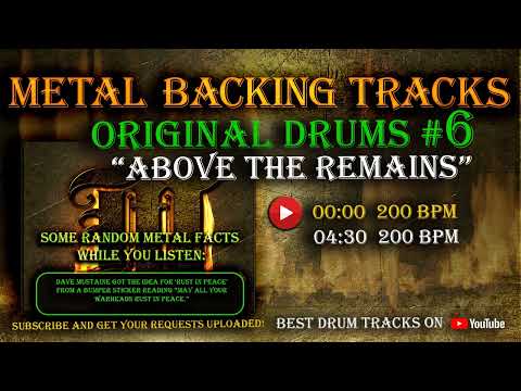Original  Metal Drum Track - Above the Remains - 200BPM and 300-BPM - Drums Only Backing Track