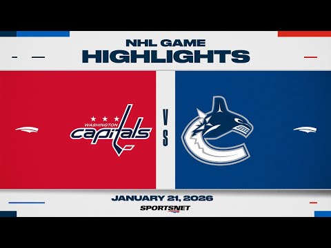NHL Highlights | Capitals vs. Canucks - January 21, 2026