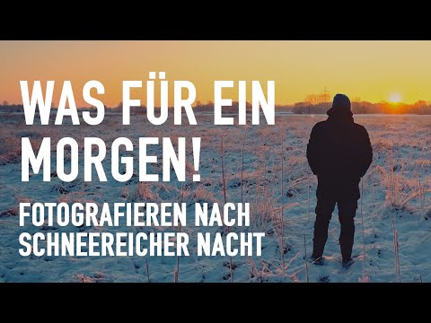Fotografieren am Wintermorgen - Motivsuche im Schnee