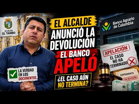 El alcalde de El Tambo Nariño celebró el fallo; el Banco Agrario apeló