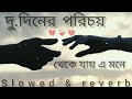 দু.দিনের পরিচয়  থেকে যায় এ মনে  (Slowed+reverb) bengali song lofi 