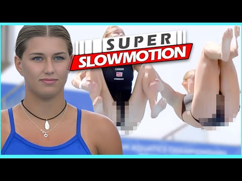 [Super SlowMotion] Women Diving Highlights Roma 2022 European Championships - part 2