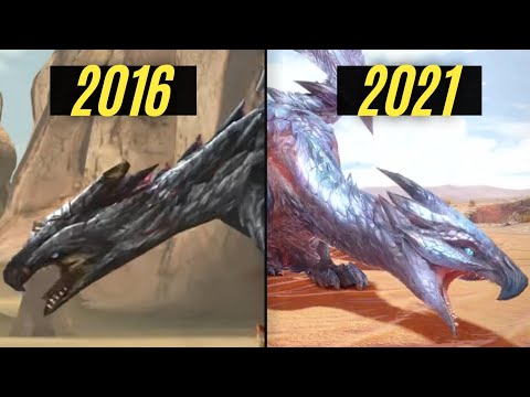 「MH」バルファルク モンスターハンターの進化 Valstrax Evolution in Monster Hunter  2016 - 2021