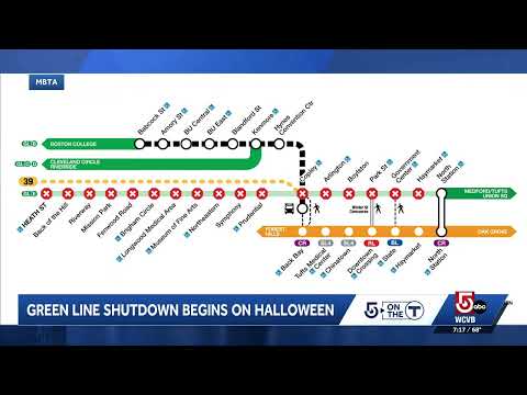 MBTA plans Green Line work for Halloween night