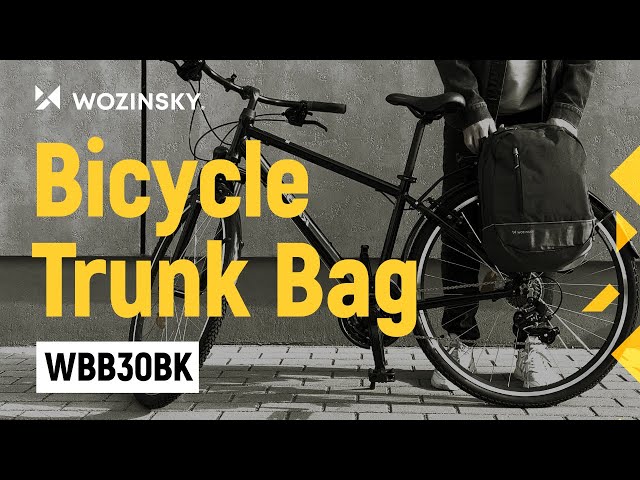 Video Teaser für Two-piece Bicycle Bag, Backpack 30L - Wozinsky WBB30BK. Check!