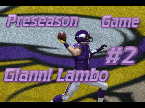 Madden 15: Connected Franchise Ep. 2 Preseason Game 2 Gianni Lambo & Vikings vs Cardinals
