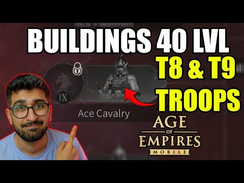 WE REVIEWED THE NEW UPDATE! Building Level 40 + T8 & T9 Troops | Age of Empires Mobile