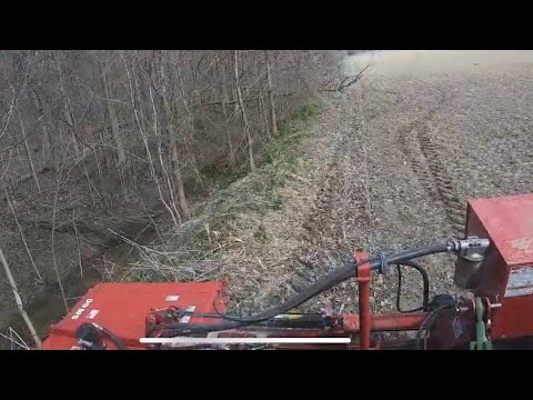 Cleaning Ditches with our New Ditch Mower