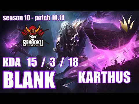 【韓国サーバー/GM】SG BLANK カーサス(Karthus) VS DRX PYOSIK リーシン(Leesin) JG - Patch10.11 KR Ranked【LoL】