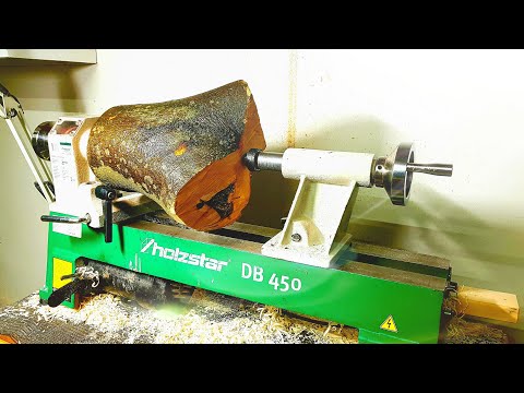 Drechseln für Anfänger? Großen Pilz drechseln.